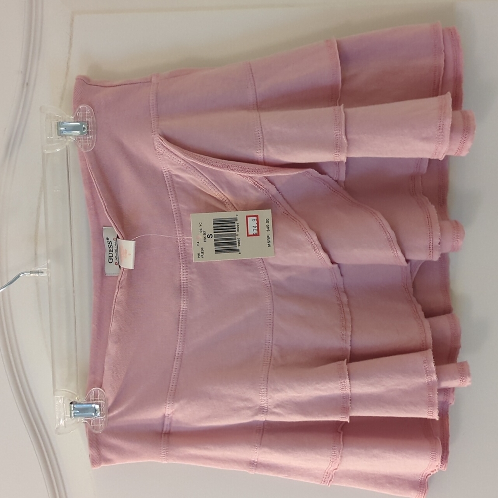 Sexy pink mini skirt